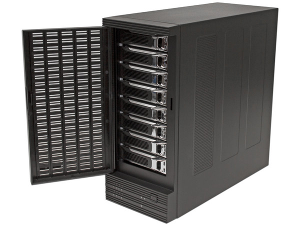Gabinete de Discos Duros USB 3.0 / eSATA UASP con 8 bahías SATA III 6Gbps de 2.5 o 3.5