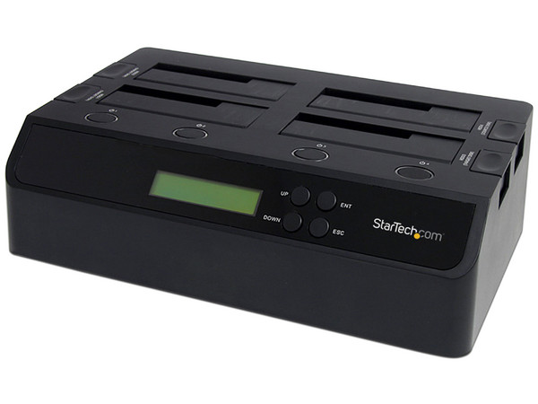 Base Conexión Estación Dock Duplicador Autónomo de Disco Duro 4 Bahías SATA, IDE, eSATA, USB 3.0.