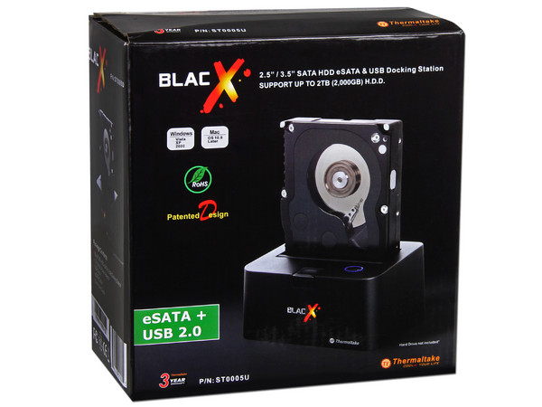 Docking Station Thermaltake Black X para discos duros SATA de 2.5
