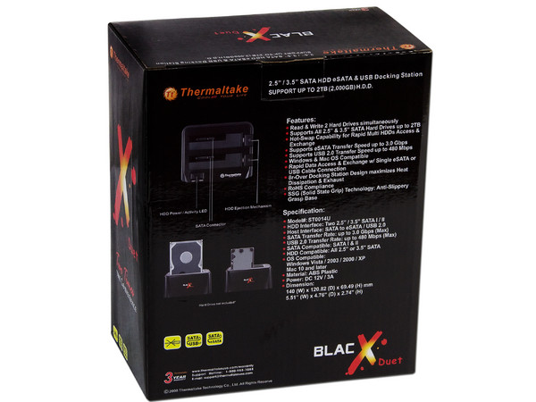 Docking Station Thermaltake Blac X Duet para D.D. de 2.5