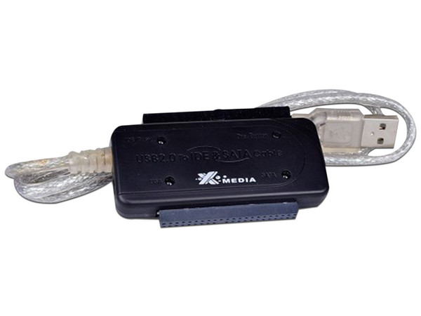 Adaptador X-Media de USB 2.0 a IDE/SATA.