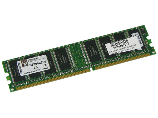 Memoria Kingston de 256MB, Modelo: D3264B250