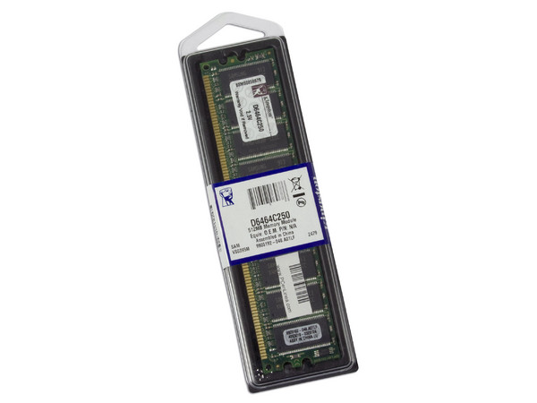 Memoria Kingston de 512MB, Modelo: D6464C250