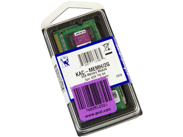 Memoria Kingston de 2GB, Modelo: KAC-MEMH/2G