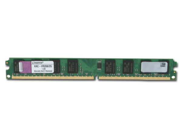Memoria Kingston DDR2, PC2-6400 (800MHz), 2GB.