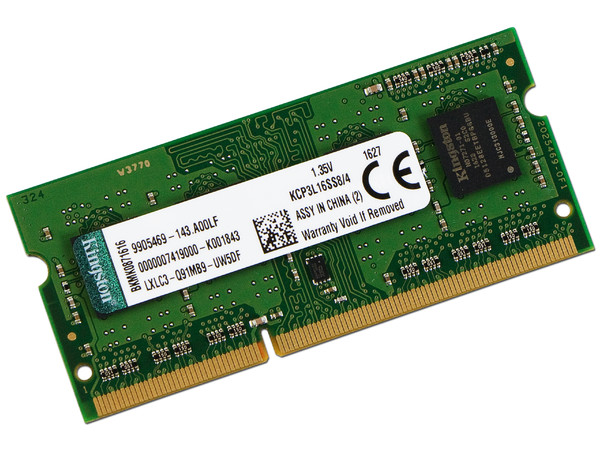 Memoria SODIMM Kingston DDR3L PC3L-12800 (1600 MHz) CL11, 4 GB.