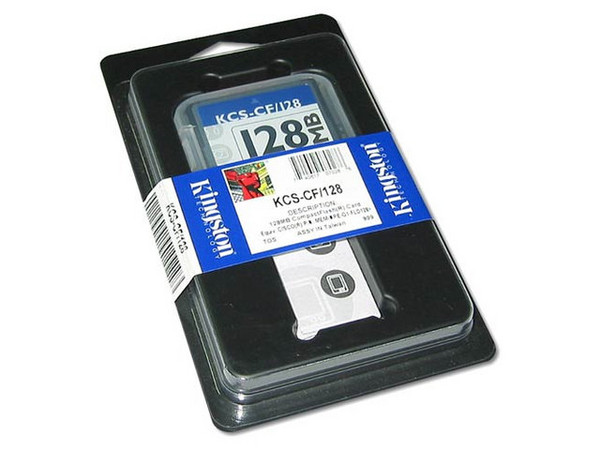 Memoria Kingston de 128MB (CompactFlash) Modelo: KCS-CF/128