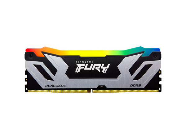 Memoria Kingston DDR5 24GB CL38 8000MT/s, Fury Renegade RGB, Silver, KF588CU42RSA-24.