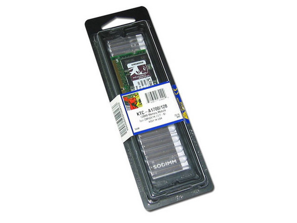 Memoria Kingston de 128MB, Modelo: KTC-A1700/128