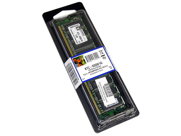Memoria Kingston de 1GB, Modelo: KTC-D320/1G