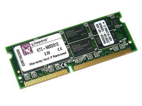Memoria Kingston de 512MB, Modelo: KTC-N600/512