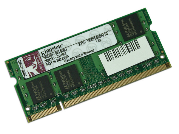 Memoria Kingston de 1GB, Modelo: KTD-INSP6000A/1G