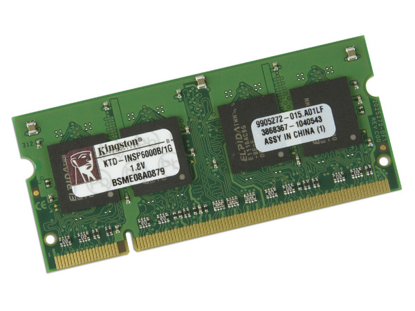 Memoria Kingston de 1GB, Modelo: KTD-INSP6000B/1G