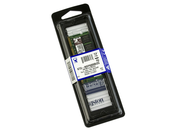 Memoria Kingston de 2GB, Modelo: KTD-INSP6000B/2G