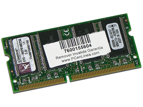 Memoria Kingston de 256MB, Modelo: KTD-INSP8100/256