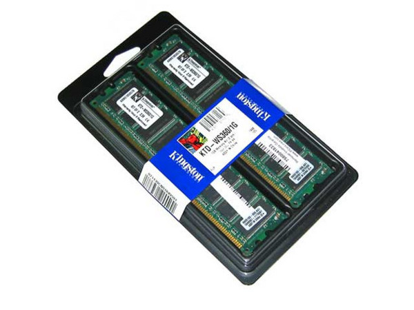 Memoria Kingston de 1GB (2 Piezas), Modelo: KTD-WS360/1G