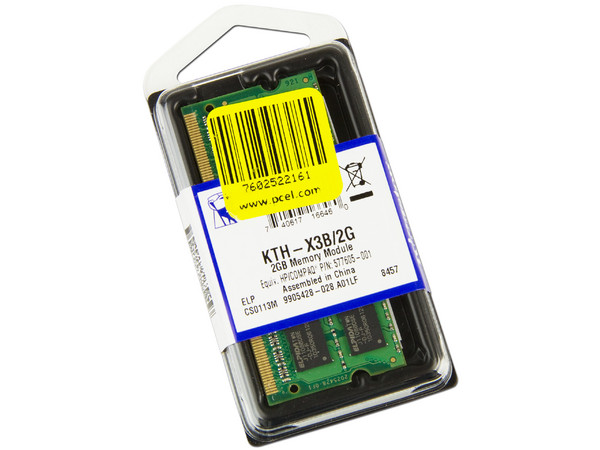 Memoria Kingston de 2GB, Modelo: KTH-X3B/2G