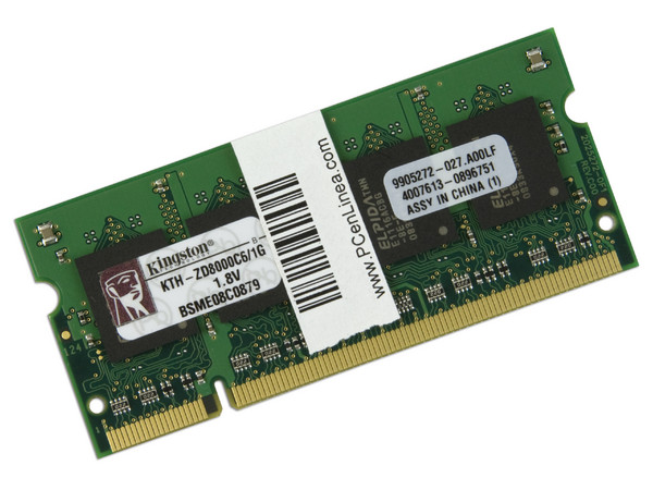 Memoria Kingston de 1GB, Modelo: KTH-ZD8000C6/1G