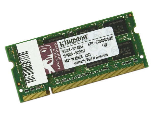 Memoria Kingston de 2GB, Modelo: KTH-ZD8000C6/2G