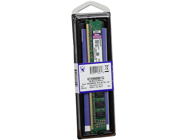 Memoria Kingston de 1GB DDR3, Modelo: KTH9600B/1G