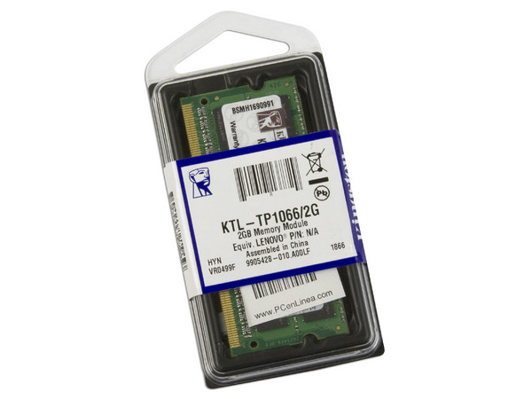 Memoria Kingston de 2GB DDR3 1066MHz, PC3-8500, Modelo: KTL-TP1066/2G