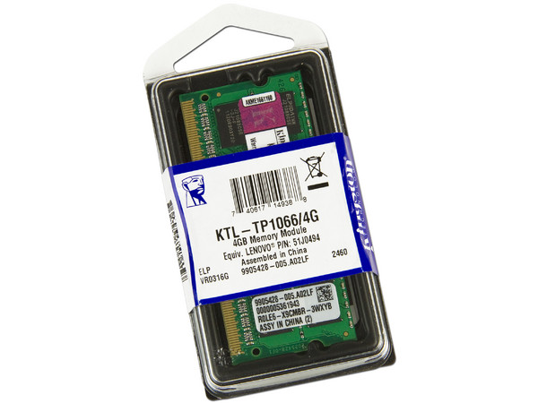 Memoria Kingston de 4GB, Modelo KTL-TP1066/4G
