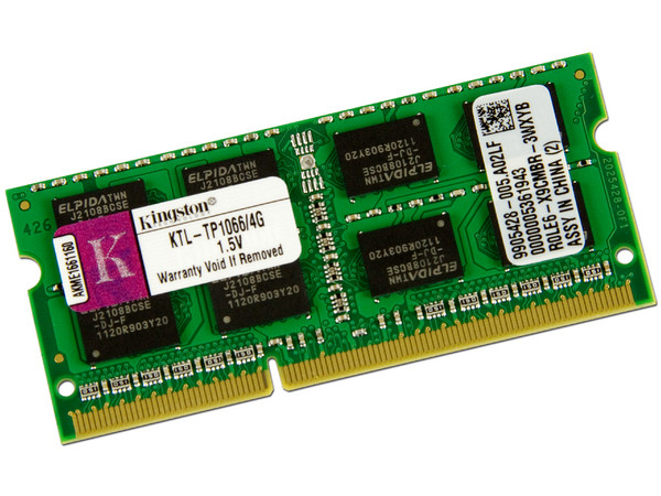 Memoria Kingston de 4GB, Modelo KTL-TP1066/4G