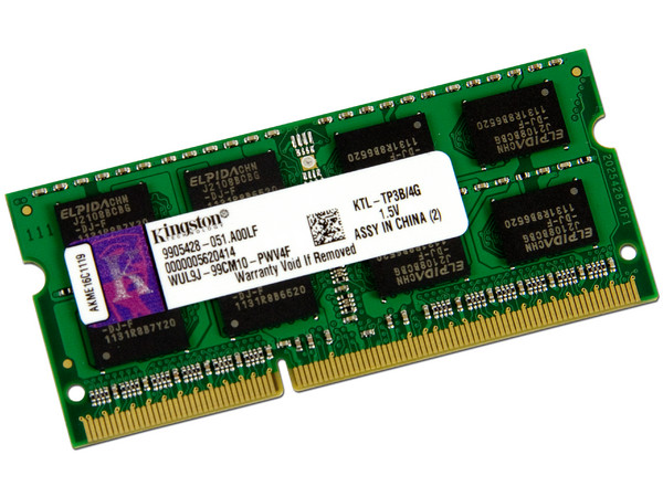 Memoria Kingston de 4GB DDR3, Modelo: KTL-TP3B/4G
