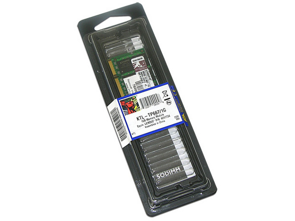 Memoria Kingston de 1GB, Modelo: KTL-TP667/1G