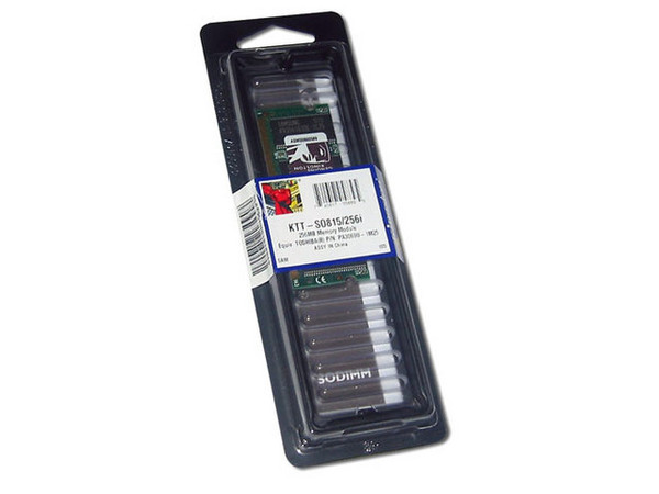 Memoria Kingston de 256MB, Modelo: KTT-SO815/256I