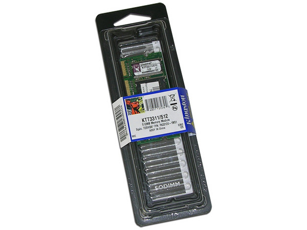 Memoria Kingston de 512MB, Modelo: KTT3311/512I