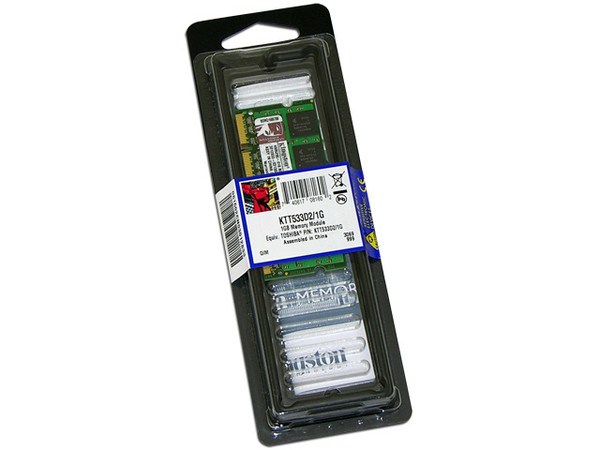 Memoria Kingston de 1GB, Modelo: KTT533D2/1G