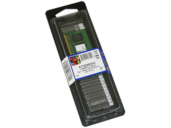 Memoria Kingston de 512MB, Modelo: KTT533D2/512