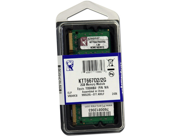 Memoria Kingston de 2GB, Modelo: KTT667D2/2GB