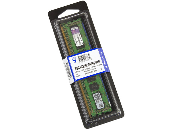 Memoria Kingston DDR3 PC3-10600 (1333Mhz) CL9, ECC, 4GB.