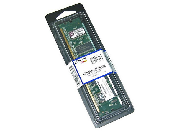 Memoria Kingston de 128MB SDRAM CL25 PC333 : KVR333X64C25/128