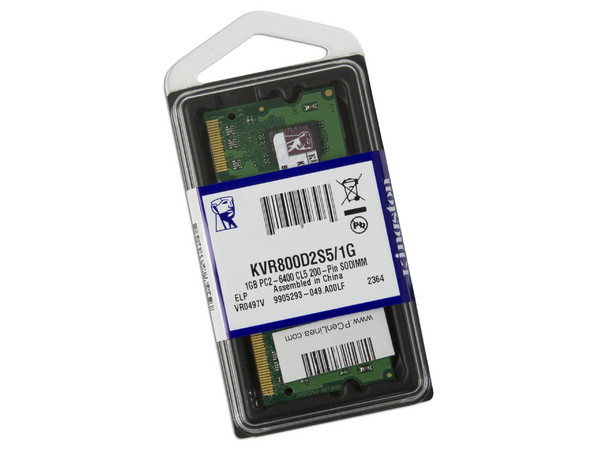 Memoria Kingston SODIMM DDR2 PC2 6400, 200Pines, 1GB