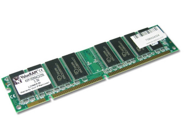 Memoria Kingston DIMM SDRAM PC100, 256MB, CL3