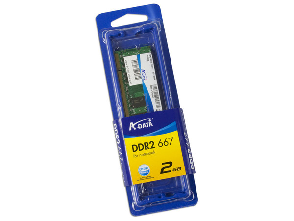 Memoria ADATA SODIMM DDR2 PC2-5300 (667Mhz), 2GB 