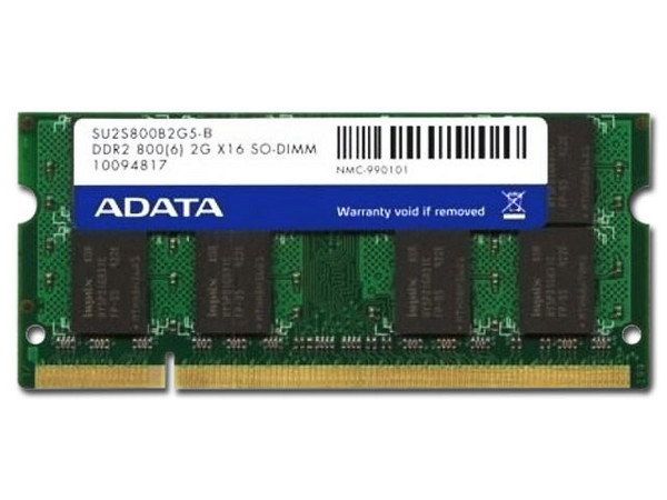 Memoria ADATA SODIMM DDR2 PC2-6400 (800MHz), 2GB