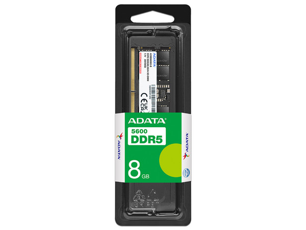Memoria SODIMM ADATA AD5S56008G-S, DDR5 PC5-44800, (5600 MHz), CL46, 8GB.