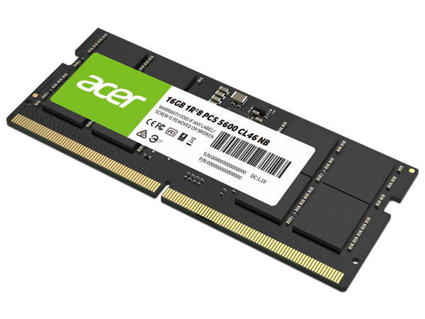 Memoria ACER SD200 de 16GB, DDR5 5600 MHz, CL46.