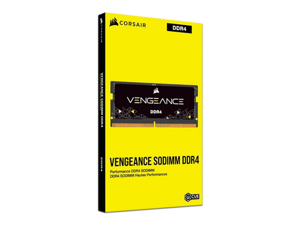 Memoria SODIMM Corsair VENGEANCE, DDR4 PC4-25600 (3200MHz), CL22, 16GB.