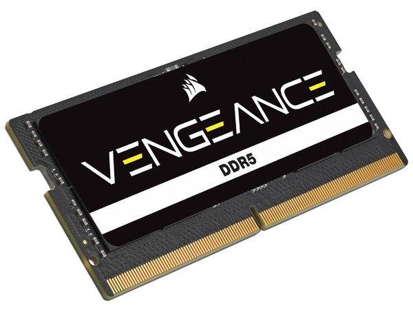 Memoria SO-DIMM CORSAIR Vengeance DDR5 de 24GB (1x24GB), 5600MT/s, PCB Color Negro.
