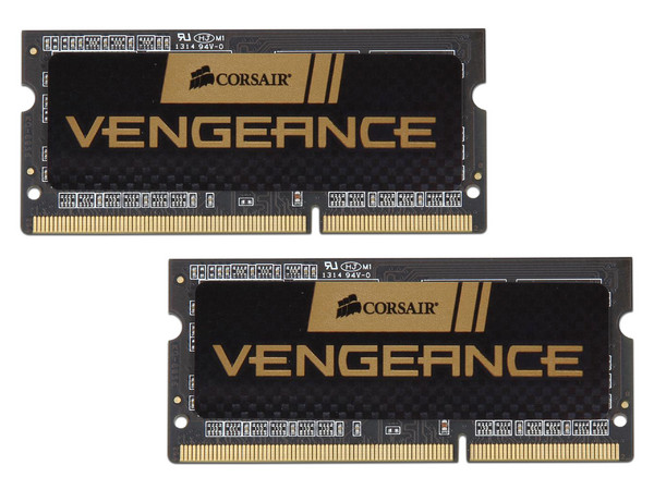 Memoria SODIMM CORSAIR Vengeance DDR3L, CL9, PC3L-12800 (1600MHz), 8 GB, (2 x 4 GB).
