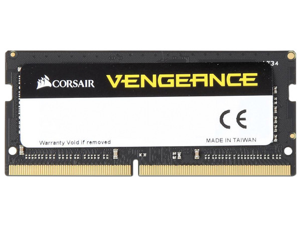 Memoria SODIMM Corsair Vengeance SODIMM DDR4 PC4 19200 (2400MHz), CL16, 8 GB.