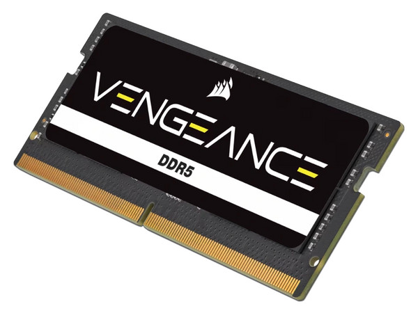 Memoria SODIMM Corsair Vengeance DDR5 PC4-44800 (5600 MHz), 16GB, Color Negro.
