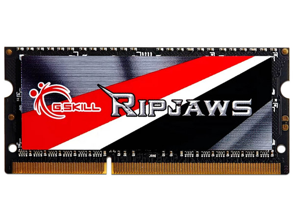 Memoria RAM, G.SKILL, Ripjaws Series, 4GB, 204-Pin, DDR3 SO-DIMM, DDR3L 1600MHz, PC3L-12800, para Laptop.