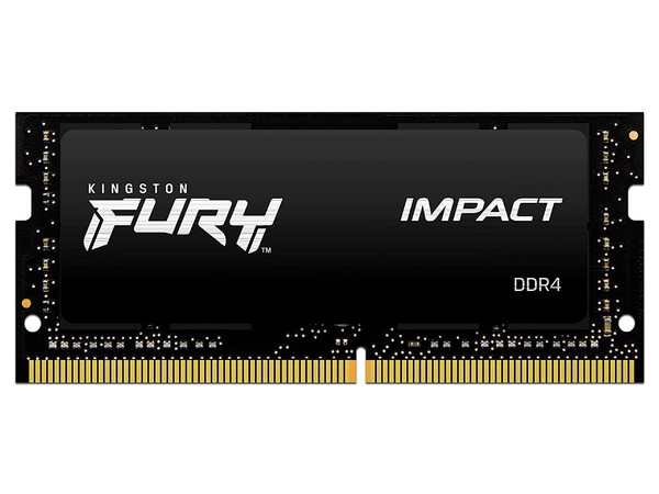 Memoria SODIMM Kingston Fury Impact DDR4 PC4-21300 (2666MHz) CL16, 16GB.
