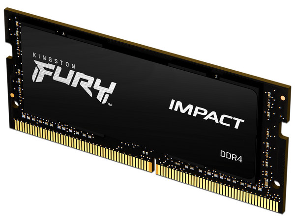 Memoria Kingston SODIMM Fury Impact DDR4 PC4-25600 (3200MHz) CL20, 16 GB (2 x 8GB).